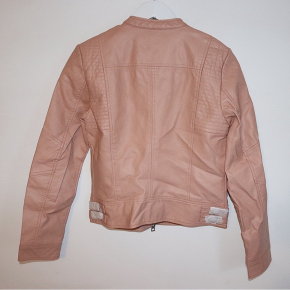 Vero Moda | Pink Moto Jacket Size Medium New - Picture 3 of 4